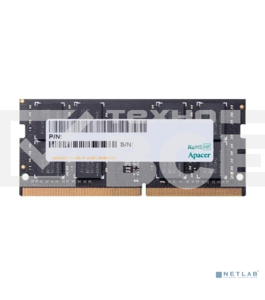 Оперативная память Apacer, DDR4, 16GB (1x16GB), 2666 MHz, CL19, SO-DIMM