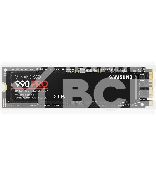 Накопитель SSD Samsung 990 PRO, 2TB, PCIe 4.0 x4, M.2 2280, NVMe, R/W 7450/6900