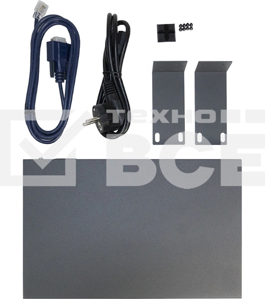 Коммутатор Managed L2 Switch 8x1000Base-T, 2x1000Base-X SFP, RJ45 Console, 19