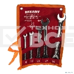 Набор ключей комбинированных трещоточных Rexant (8, 10, 13, 17, 19 мм), 5 шт., CrV, зеркальное хромирование, фото2
