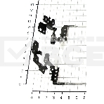 Петли для ноутбука HP Probook 4530, 4530S, 4535, 4535S, 6055B0019701, 6055B0019702, фото 1