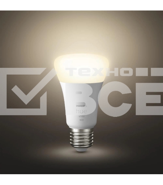 Умная лампа Philips Hue Starter Kit E27 9Вт 806lm (упак.:3шт) (929001821620)