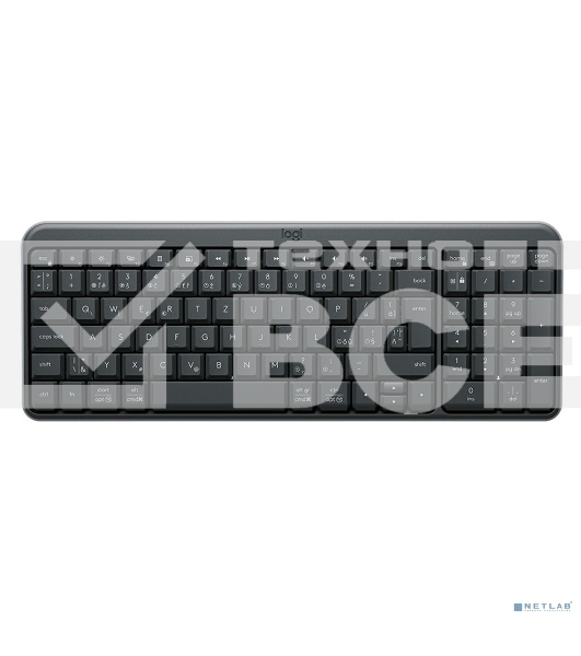 Клавиатура беспроводная Logitech K250, графитовый