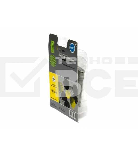 Картридж струйный Cactus CS-C4909 №940 жёлтый (30 мл) для HP OfficeJet PRO 8000/8500