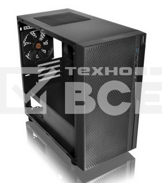 Компьютерный корпус Thermaltake Versa H18 Window черный без БП mATX 2xUSB2.0 1xUSB3.0 audio bott PSU