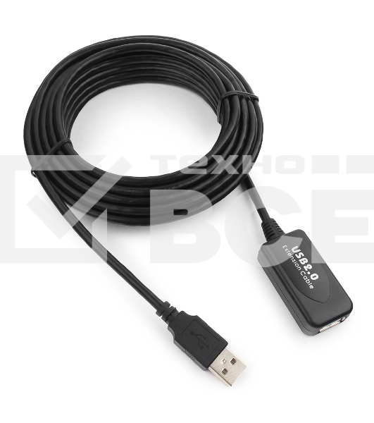 Кабель Gembird UAE016 USB 2.0 кабель удлинительный !!!Активный!!! 4.8м AM/AF