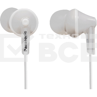 Наушники вкладыши Panasonic RP-HJE125E-W 1.1м белый проводные (в ушной раковине)