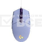 Мышь проводная Logitech G102 LIGHTSYNC фиолетовый, 8000 dpi, USB, кнопки - 6, фото4
