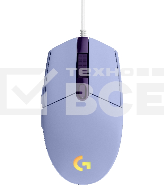 Мышь проводная Logitech G102 LIGHTSYNC фиолетовый, 8000 dpi, USB, кнопки - 6