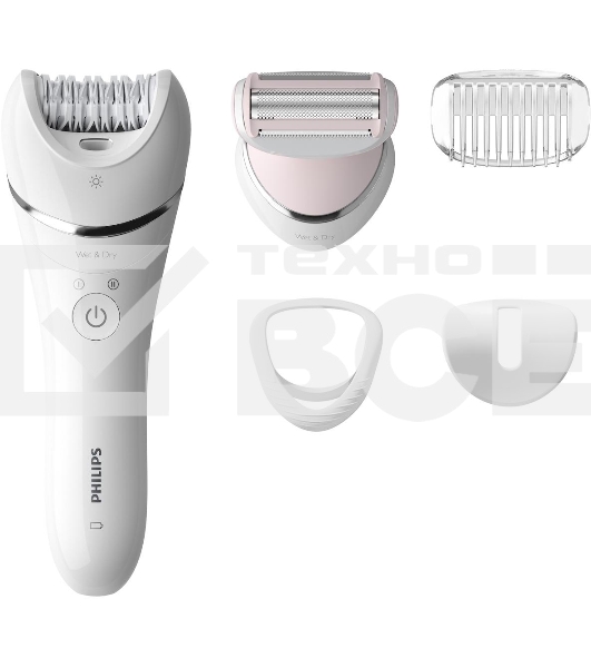 Эпилятор Philips скорости, широкая головка, Wet&Dry, беспроводной