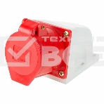 Розетка 124 стационарная 3Р+РЕ 32А 380В IP44 Rexant, фото2