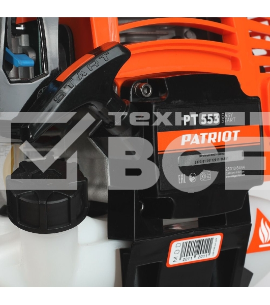 Триммер бензиновый Patriot PT 553 (1+1) 1840Вт 3л.с. реж.эл.:леска/нож