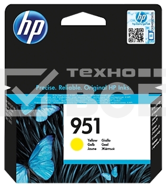 Картридж струйный HP CN052AE желтый для HP OJ Pro 8610/8620 (700стр.)