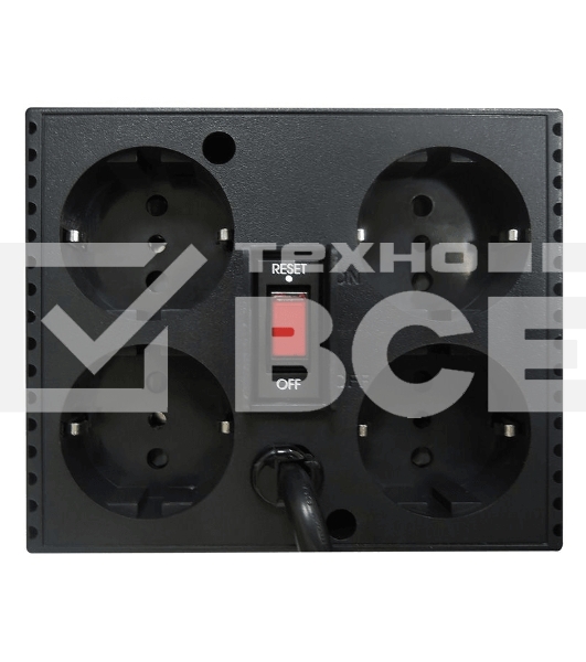 Стабилизатор напряжения Powercom Voltage Regulator, 3000VA, Black, Schuko