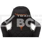 Кресло игровое Knight OUTRIDER черный, ромбик, эко.кожа, с подголов. крестовина металл, фото16