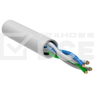 Кабель информационный ITK кат.5е U/UTP не экранированный 2X2X24AWG LSZH внутренний 305м белый