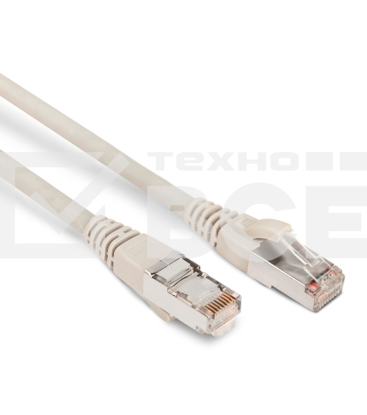 Патч-корд Hyperline F/UTP, экранированный, Cat.6, LSZH, 1.5 м, серый PC-LPM-STP-RJ45-RJ45-C6-1.5M-LSZH-GY