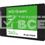 Накопитель SSD WD Green WDS240G3G0A, 240Gb, SATA III, 2.5