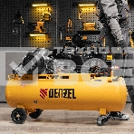 Компрессор воздушный рем. привод BCW3000-T/100, 3,0 кВт, 100 литров, 520 л/минDenzel, фото9
