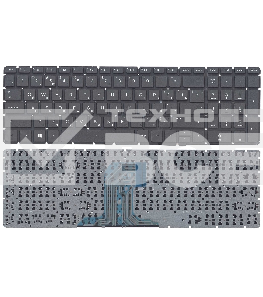 Клавиатура для ноутбука HP Pavilion 250 G4 G5, 255 G4, 15-af черная без рамки