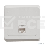 Розетка О/У компьютерная RJ45 ЭТЮД О/У белый кат.5E KOMA-001B Schneider Electric, фото 1