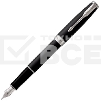 Ручка перьевая Parker Sonnet Core F529 (CW1931521) Matte Black CT F сталь нержавеющая подар.кор., фото 1