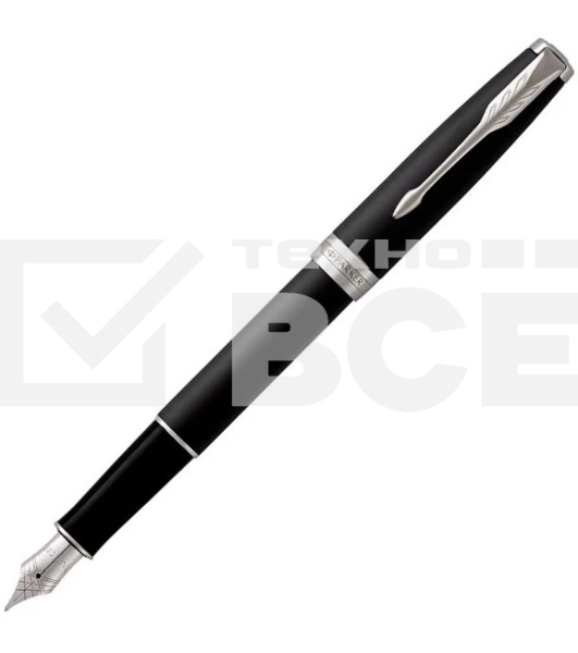 Ручка перьевая Parker Sonnet Core F529 (CW1931521) Matte Black CT F сталь нержавеющая подар.кор.