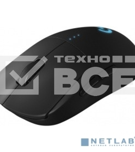 Мышь беспроводная/проводная Logitech G PRO черный, 25600 dpi, радиоканал, USB, кнопки - 7