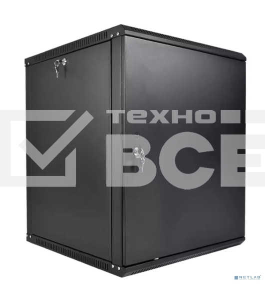 Шкаф телекоммуникационный настенный разборный ЦМО ЭКОНОМ 18U (600  350) дверь металл, цвет черный