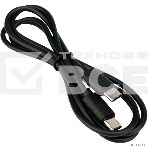 Кабель USB2.0 Гарнизон GCC-USB2-CMCM-1M, Type-C/Type-C, 3А, 60Вт, PD/QC3.0, медь, 1м, черный, пакет, фото 1