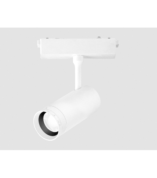 Светильник трековый светодиодный GV1570 WH белый IP20 10W 4200K 48V 15-51° D55*185