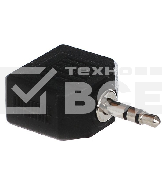 Переходник разветвитель аудио VCOM 3.5 Jack (M) - 2x3.5 Jack (F), стерео <VAD7847> 