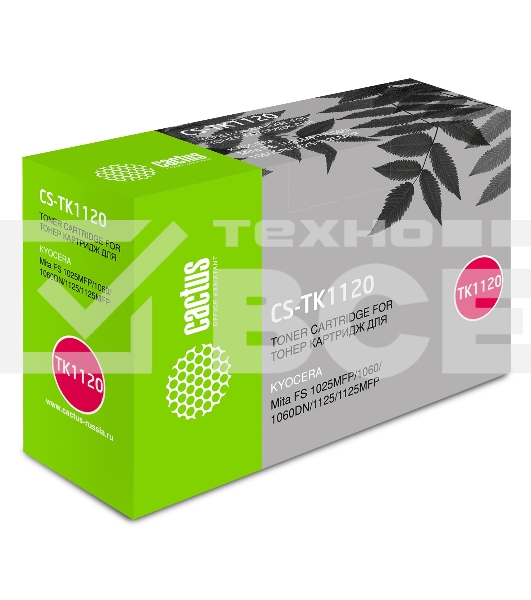 Картридж лазерный Cactus CS-TK1120BK черный (3000 стр.) для Kyocera Mita FS 1025MFP/1060/1060DN/1125/1125MFP