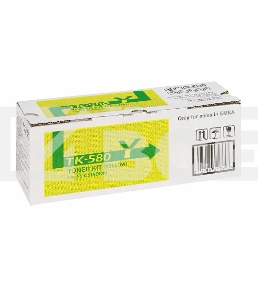 Картридж лазерный Kyocera TK-580Y (1T02KTANL0) желтый для FS-C5150DN 2800 стр.