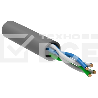 Кабель связи витая пара U/UTP кат. 5E 2 пары PVC 1м сер. GENERICA ITK BC1-C5E02-111-305-G
