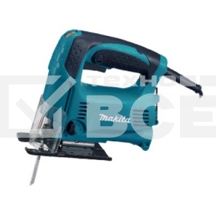 Макита Лобзики Makita 4328 Лобзик,в\рук,{450Вт,500-3100об\м,ход-18мм,рез-65мм,1.8кг,кор,маятн,стальн подошва}