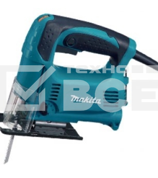 Макита Лобзики Makita 4328 Лобзик,в\рук,{450Вт,500-3100об\м,ход-18мм,рез-65мм,1.8кг,кор,маятн,стальн подошва}