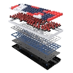 Клавиатура проводная A4Tech Bloody S98 механическая синий/белый USB for gamer LED (SPORTS NAVY), фото2