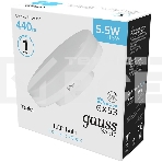 Лампа светодиодная Gauss Basic 10849262 5.5Вт цок.:GX53 таблетка 180B 4100K св.свеч.бел.нейт. (упак.:10шт), фото4