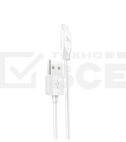 Кабель USB HOCO X1 Rapid, USB - Type-C, 2.1А, 1м, белый