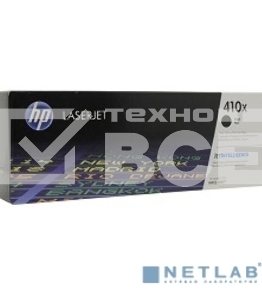 Картридж лазерный Hewlett-Packard HP 410X (CF410X) черный для LJ Pro M452/M477 6500 стр.