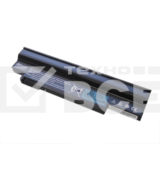 Аккумуляторная батарея для ноутбука Acer Aspire one 532h 533h eMachines350 10.8V 6600mah OEM, черная