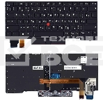Клавиатура для ноутбука Lenovo X13, L13 gen 2, L13 Yoga Gen 2 черная с подсветкой и указателем, фото3