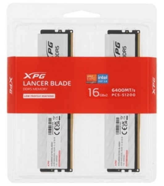 Оперативная память XPG Lancer Blade, DDR5, 32GB (2x16GB), 6400MHz, CL32, DIMM, с радиаторами, черный