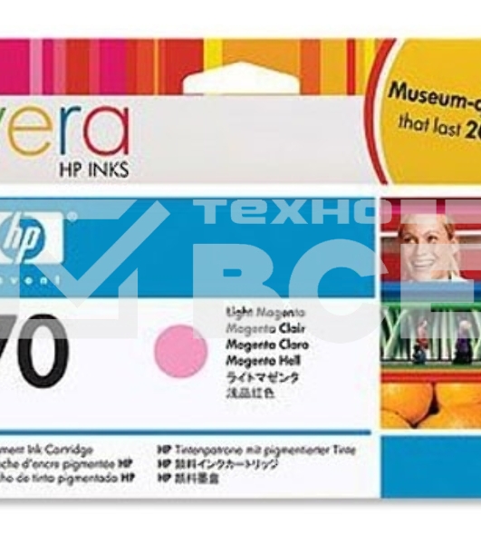 Картридж струйный HP №70 C9455A светло-пурпурный для HP DJ Z2100/Z3100 (130мл)