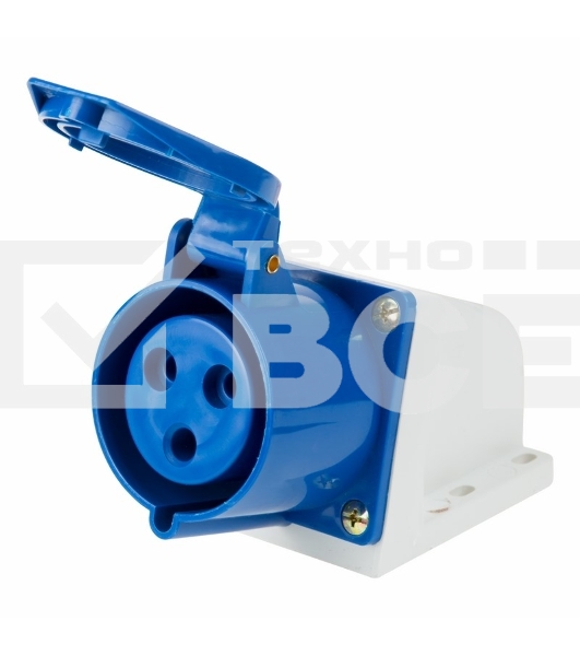 Розетка 123 стационарная 2Р+РЕ 32А 220В IP44 Rexant