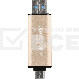 Флеш диск Transcend USB 256GB, JETFLASH USB3.2, TLC, High Speed, Type-C и Type A  (420/400 МБ/с)