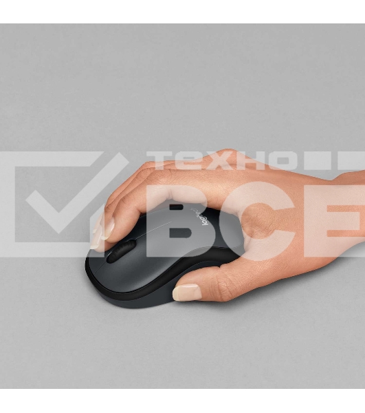Мышь беспроводная Logitech M220 SILENT синий, 1000 dpi, радиоканал, USB, кнопки - 3