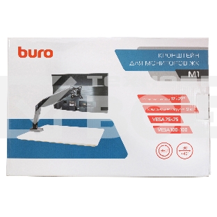 Кронштейн для мониторов ЖК Buro M1 черный 15