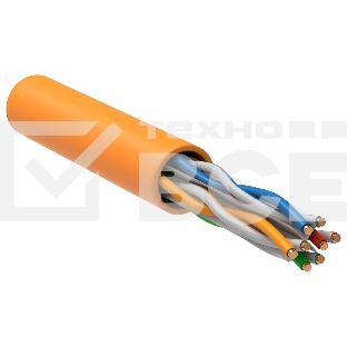 Кабель информационный ITK LC1-C604-127 кат.6 U/UTP не экранированный 4X2X23AWG LSZH внутренний 305м оранжевый